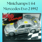 Minichamps Micro Champs 1/64 Mercedes Evo 2 1992 Lohr