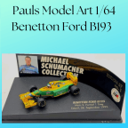 Minichamps Micro Champs 1/64 Benetton Ford B193 Mein 2 Formal1 Seig Estoril 26 September 1993