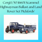 Corgi 1/50 16601 Scammel Highwayman Ballast and Land Rover Set 'Pickfords'.