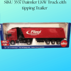 SIKU 3537 Daimler LKW Truck eith tipping Trailer