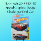 Hotwheels 2015 3/10 HW Speed Graphics Dodge Challenger Drift Car