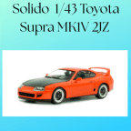 Solido S4314006 1/43 Toyota Supra MK1V 2JZ Orange & Black