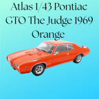 Atlas 1/43 Pontiac GTO The Judge 1969 Orange