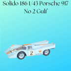 Solido 186 1/43 Porsche 917 No 2 Gulf