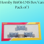 Hornby R6836 LMS Box Van Pack of 3