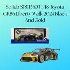 Solido S18113603 1/18 Toyota GR86 Liberty Walk 2024 Black And Gold