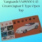 Vanguards VA49000 1/43 Cream Jaguar E Type Open Top