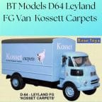 BT Models D64 Leyland FG Van Kossett Carpets
