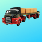 Corgi 19801 1/50 Bedford S Type with Flat Trailer Eddie Stobart