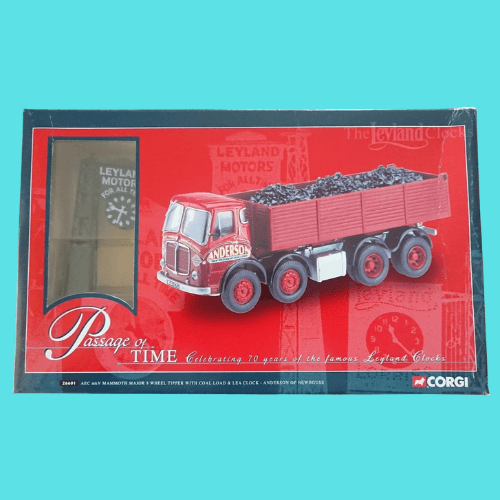 Corgi 1/50 26501 AEC MkV Mommoth Major 8 Wheel Tipper with Tipper Coal Load & Lea Clock