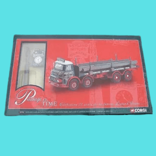Corgi 1/50 23702 Leyland Lad Octopus Platform Lorry with Steel Bar Load & Lostock Clock