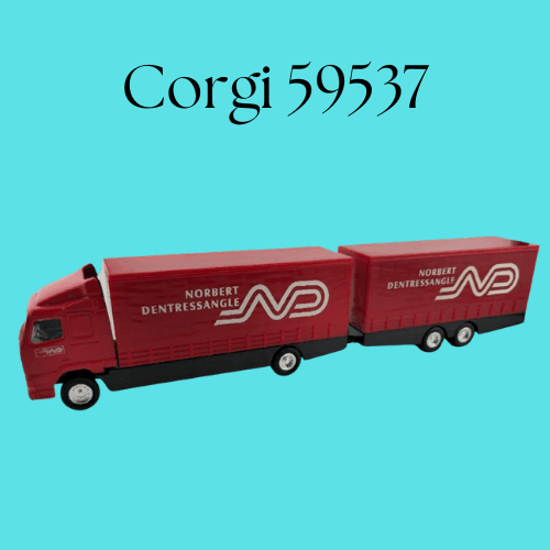Corgi 1/64 Scale 59537 - Volvo 4 Wheel Rigid Lorry & Close Couple Trailer