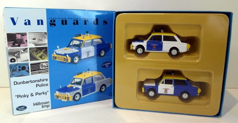Corgi Vanguards PP1002 1/43 Hillman Imp Pinky & Perky 2 Model Set Police