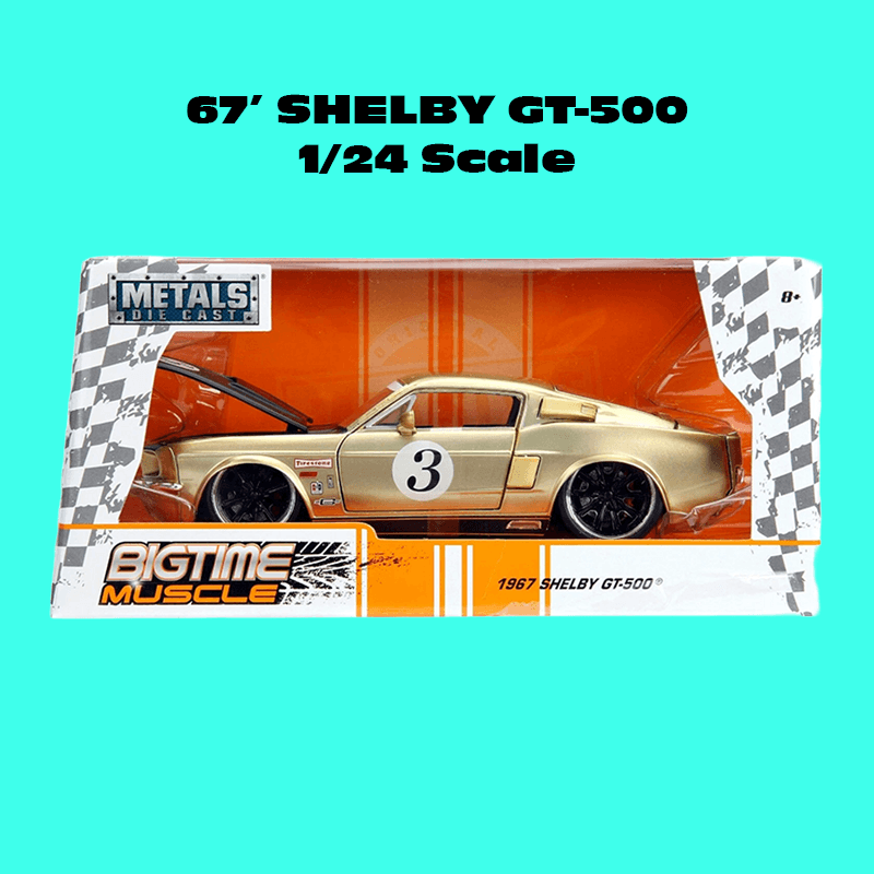 Jada BigTime Muscle 1967 Ford Shelby GT-500 #3 GOLD