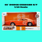 JADA 1/24 BigTime Muscle 68' Dodge Charger R/T Orange