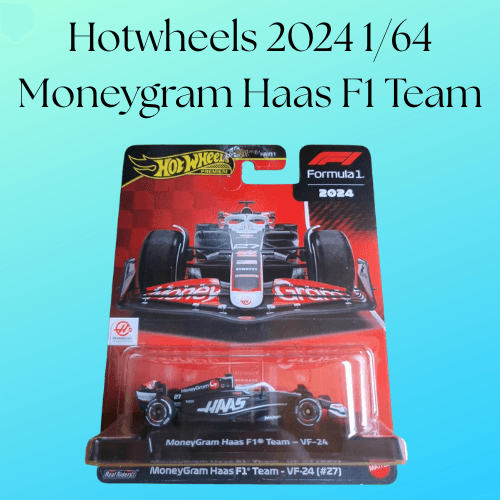 Hotwheels 2024 1/64 Moneygram Haas F1 Team