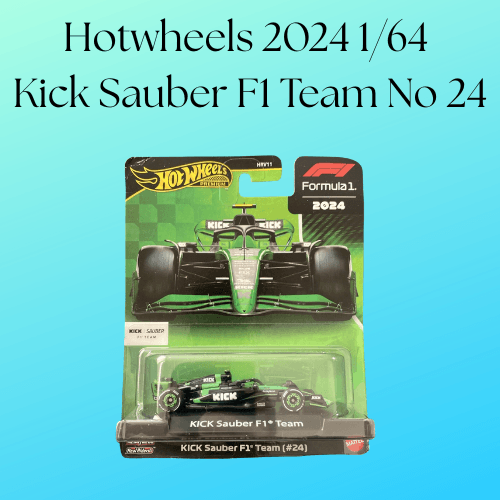 Hotwheels 2024 1/64 Kick Sauber F1 Team No 24