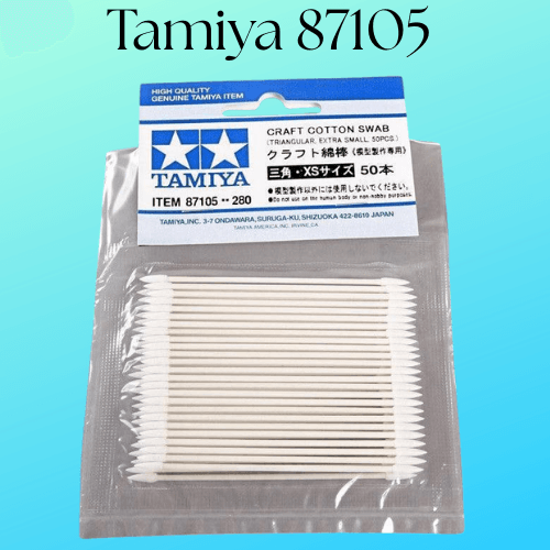 Tamiya 87105 Craft Cotton Swabs Triangular Extra Small 50pcs