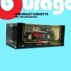 Burago 1/18 3034 Chevrolet Corvette 1957 Black