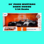 Jada Toys 1/24 35418 BigTime Muscle 2024 Ford Mustang Dark Horse Black