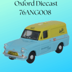 Oxford Diecast 76ANG008 Walls Ice Cream Anglia Van 1/76 Scale