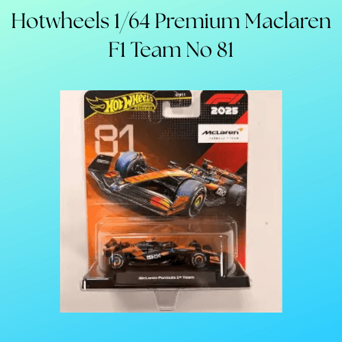Hotwheels 1/64 Premium Maclaren F1 Team No 81