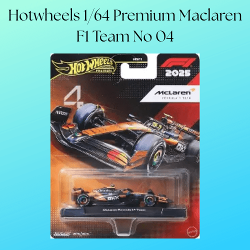 Hotwheels 1/64 Premium Maclaren F1 Team No 04