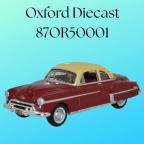 Oxford Diecast 87OR50001 Oldsmobile Rocket 88 Coupe 1950 Red/Cream 1/87