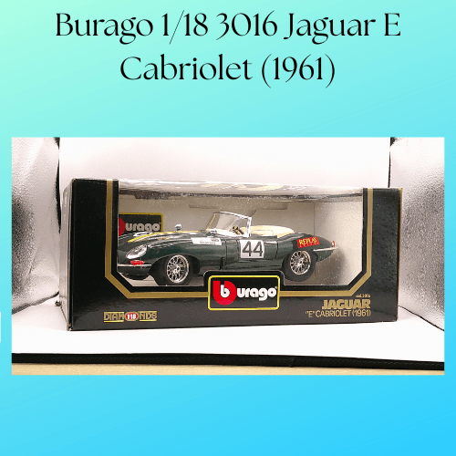 Burago 1/18 3016 Jaguar E Cabriolet (1961)
