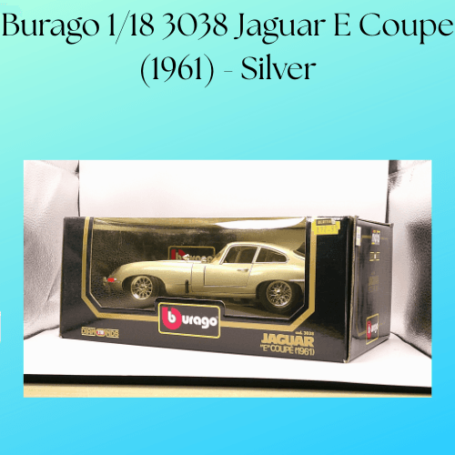 Burago 1/18 3038 Jaguar E Coupe (1961) - Silver