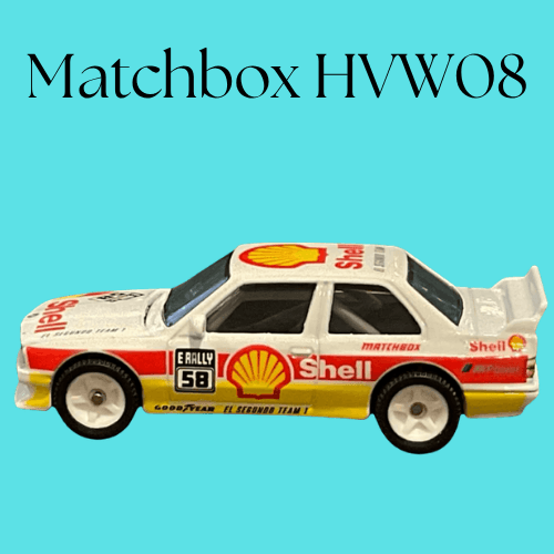 Matchbox HVW08 1993 BMW M3 Shell Livery 1/64 Scale