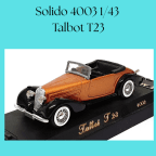 Solido 4003 1/43 Talbot T23