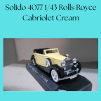Solido 1901 1/43 Mercedes SSKL Cream