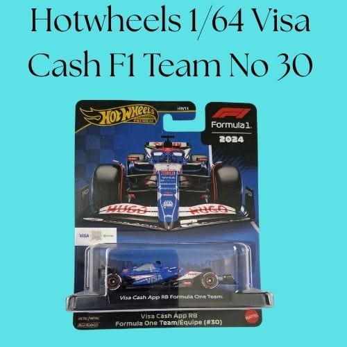 Hotwheels 2024 1/64 Vias Cash F1 Team No 30