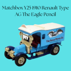 Matchbox Y25 1910 Renault Type AG The Eagle Pencil