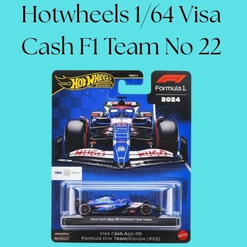 Hotwheels 2024 1/64 Vias Cash F1 Team No 22