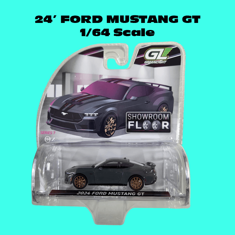Greenlight 68070 1/64 Showroom Floor" Series 7 24 Ford Mustang Grey