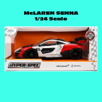 Jada Toys 1/24 Hyper-Spec McLaren Senna Red/White