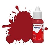 Humbrol Acrylic No20 Crimson Matt Dropper Bottle 14ML