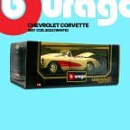 Burago 3024 Chevrolet Corvette 1957 Cream 1/18 Scale