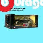 Burago 3018 Jaguar E Coupe 1961 Black 1/18 Scale