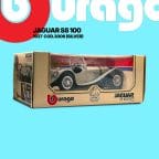 Burago 3006 Jaguar SS 100 1937 Silver 1/18 Scale
