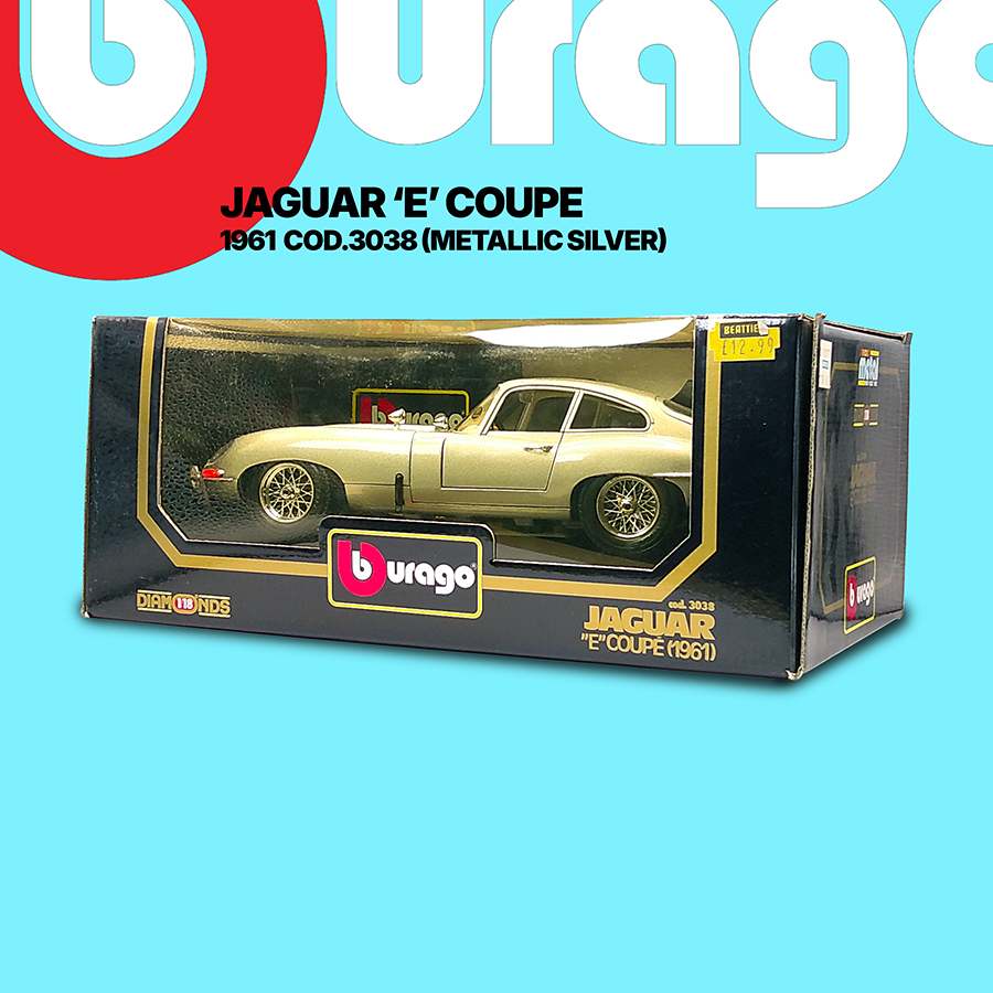 Burago 3038 Jaguar E Coupe 1961 1/18 Scale