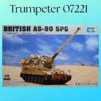 Trumpeter 07221 British AS-90 SPG Tank 1/72 Scale