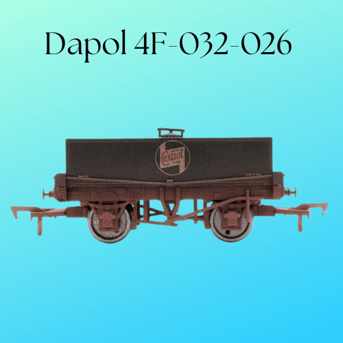 Dapol 4F-032-026 Rectangular Tank Castrol Oil Weathered 1/76 Scale