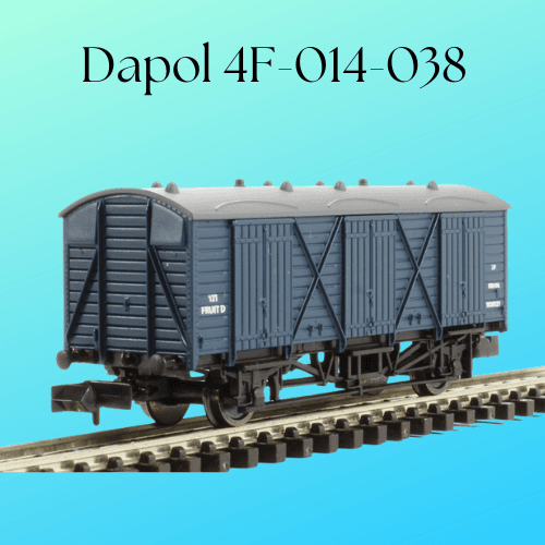 Dapol 4F-014-038SBB5 Fruit D Van BR Blue – Weathered 1/76 Scale