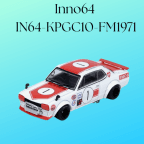 Inno64 IN64-KPGC10-FM1971 Nissan Skyline 2000 GT-R KPGC10 #1 Takahashi Kunimitsu Fuji Masters 250Km 1971 1/64 Scale
