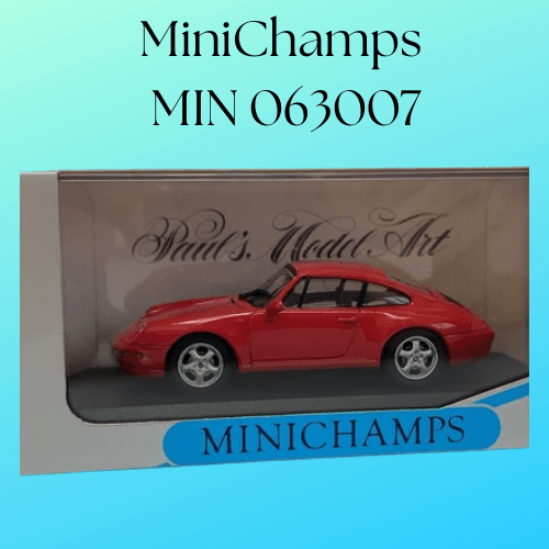 MiniChamps MIN 063007 Porsche 911 Coupe 1993 Red 1/43 Scale