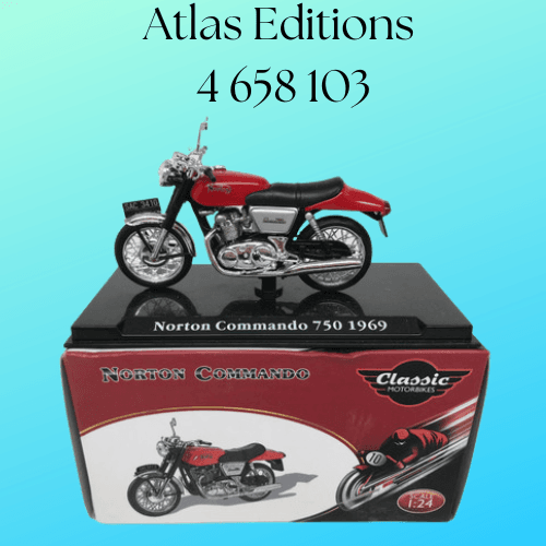 Atlas Editions 4 658 103 1969 Norton Commando 750 Motorbike 1/24 Scale