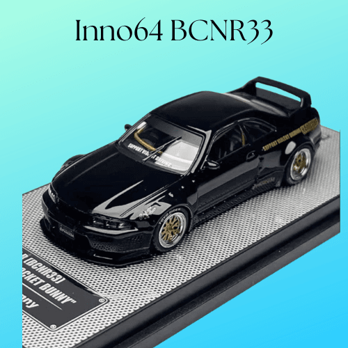Inno64 BCNR33 Nissan GT-R R33 Pandem Rocket Bunny Diecast Model 1/64 Scale
